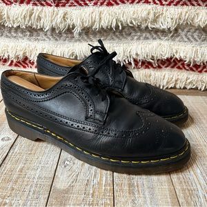 Dr Martens Lace up Dress Shoes Black Made In England Size 11
